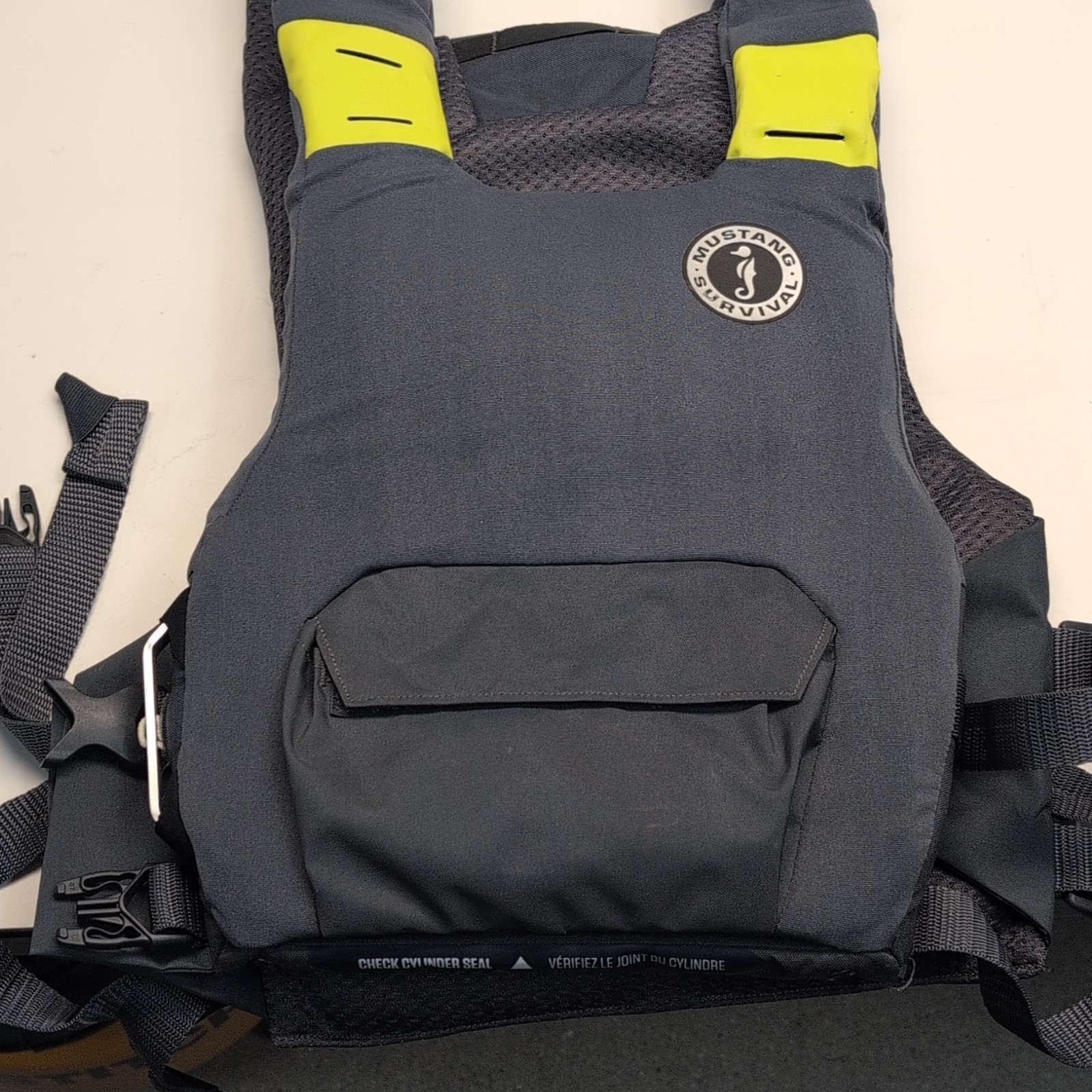 Mustang Survival MD7183 Adult Universal Inflatable PFD Life Jacket Black/Yellow