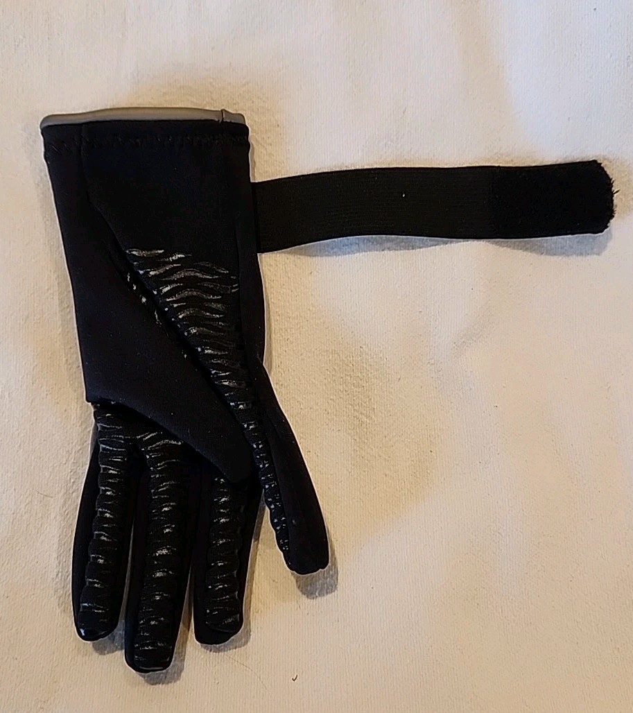 NRS Hydroskin Titanium Black/Gray Neoprene Wetsuit Gloves Diving Surf XS