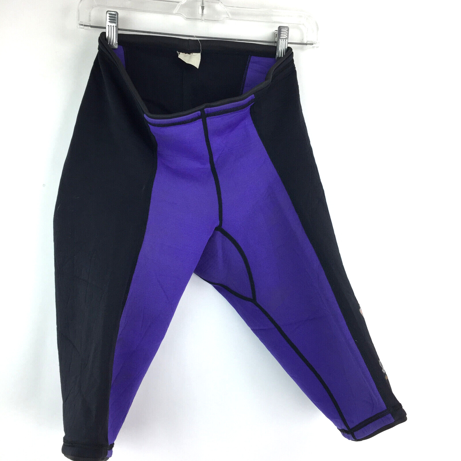 Vtg Salamander Mens Medium Purple Black Neoprene Watersport Shorts Swim Bottoms