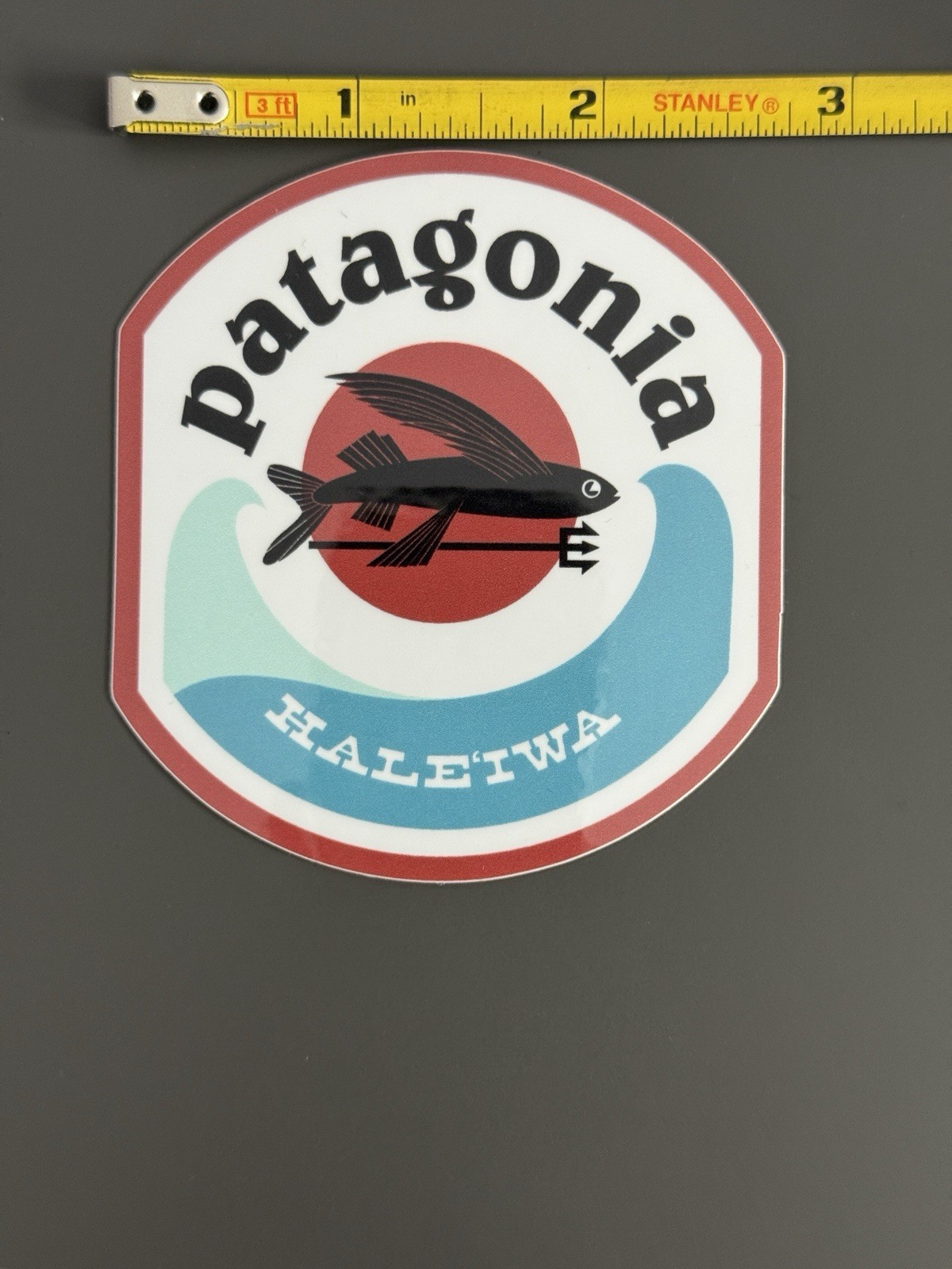 Patagonia Hale’iwa Flying Fish Hawaii Surf Skate Decal North Shore RARE