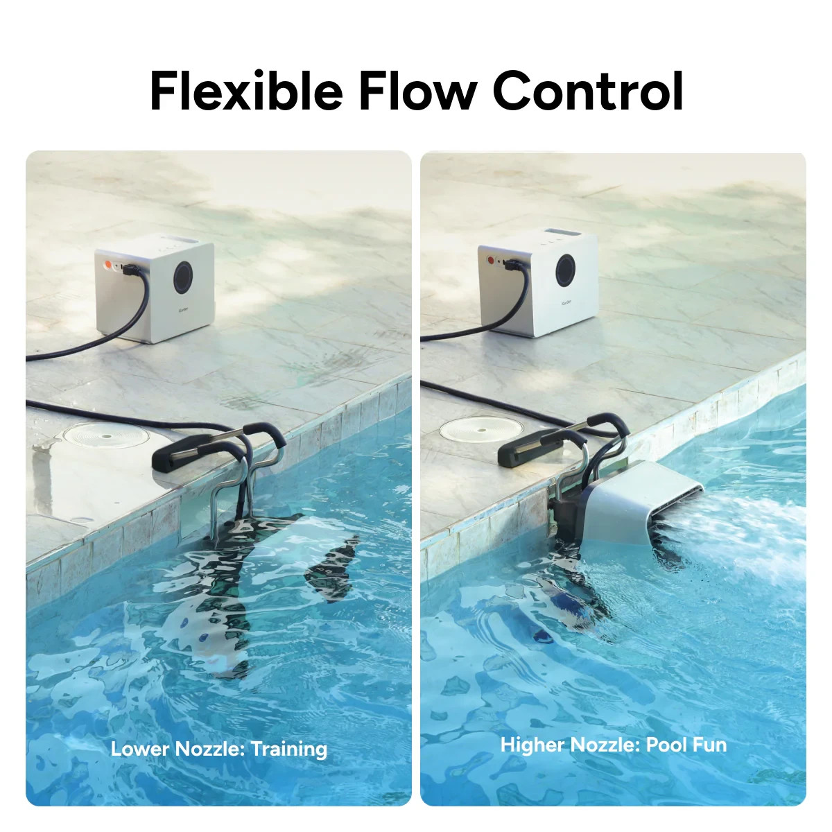 iGarden Portable Pool Swim Jet Machine App Control 10 Hour Runtime 1100 GPM