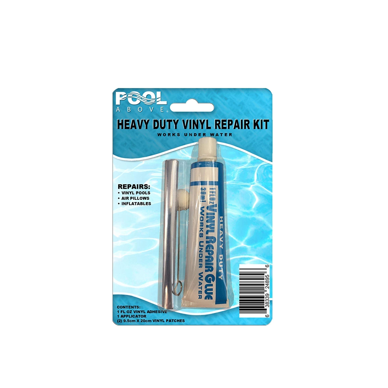 Air Mattress Repair Patch Glue Kit with Grey Fabric