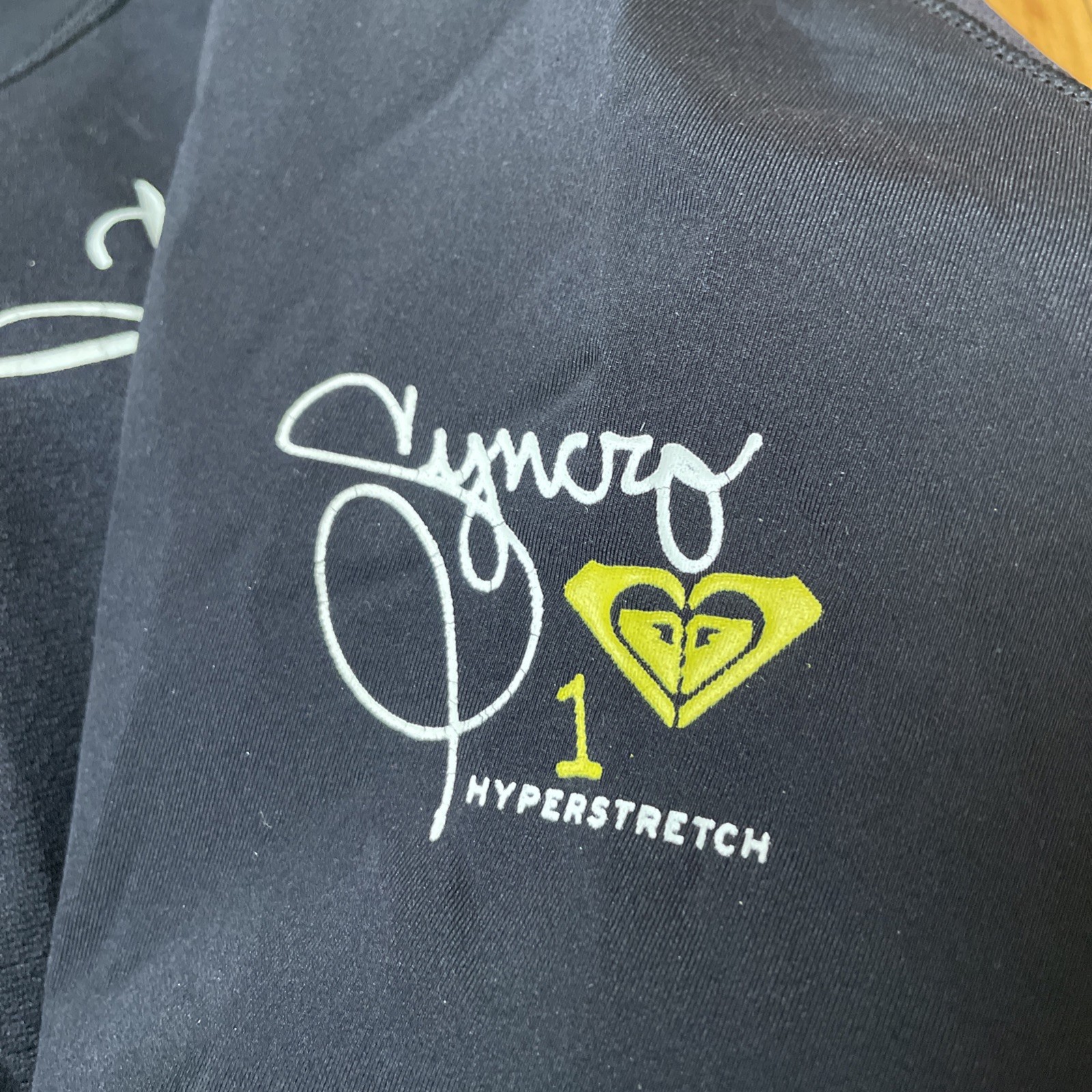 Roxy Black Wetsuit Top Womens Size 10/38 Syncro 1 Hyperstretch