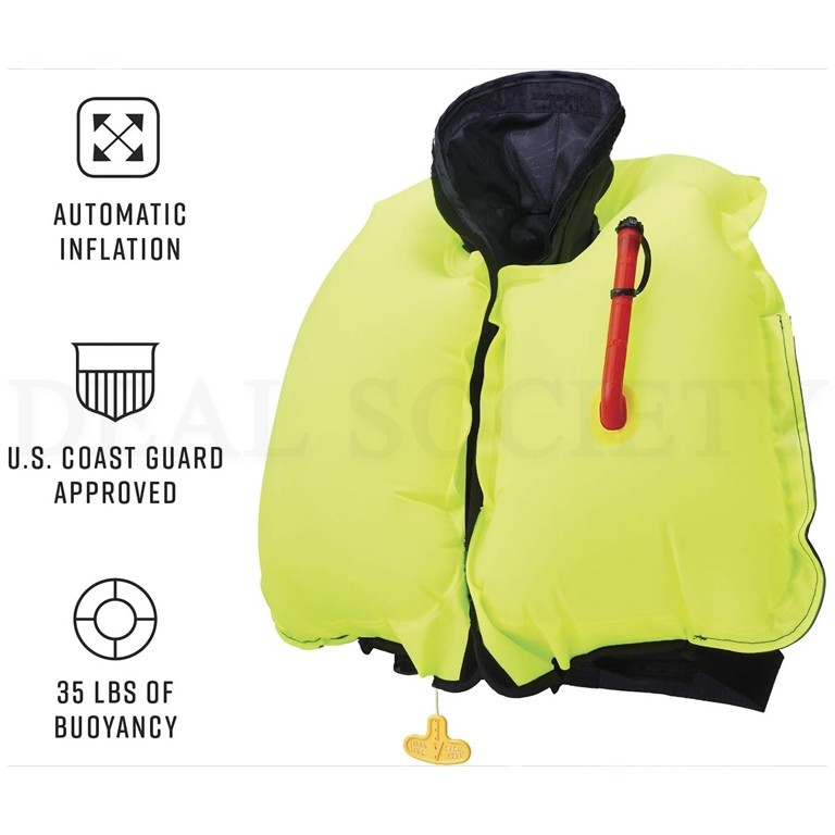 BLUESTORM Stratus 35 Self Inflating Life Jacket PFD for Adults USCG Approved