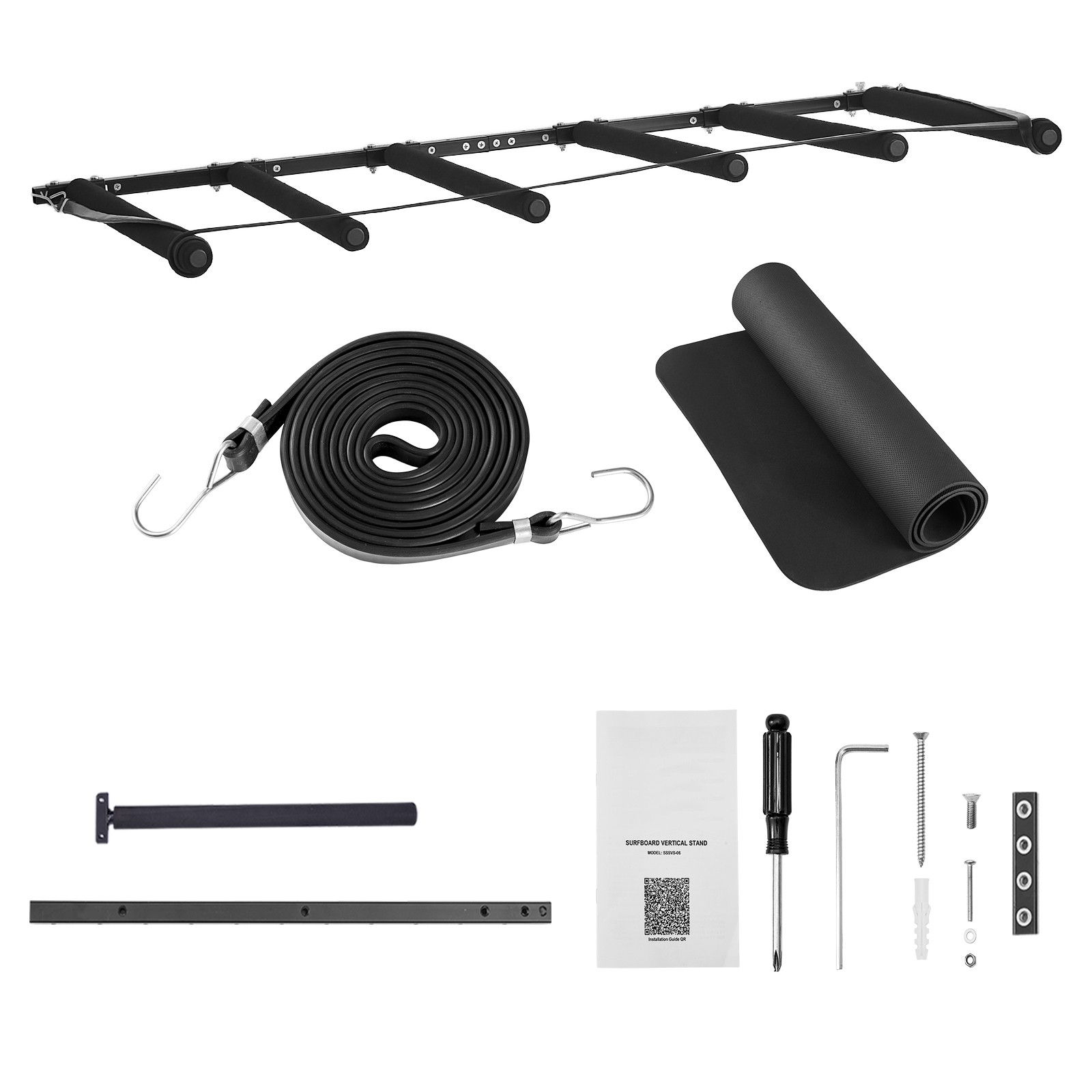 Uimoso 5-Tier Vertical Surfboard Rack for Storage and Display