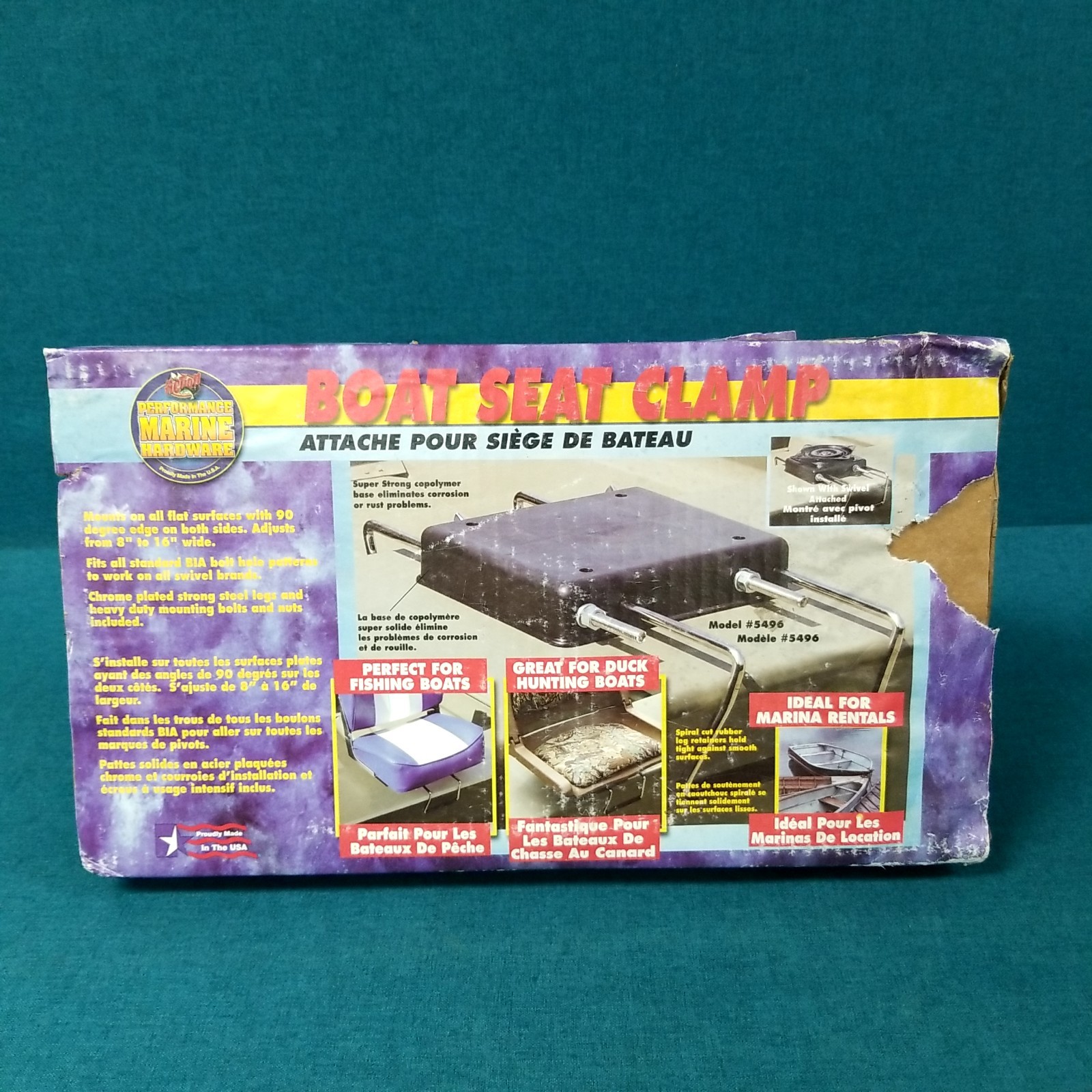 New! Action Performance Marine Hardware Adjustable Boat Seat Clamp