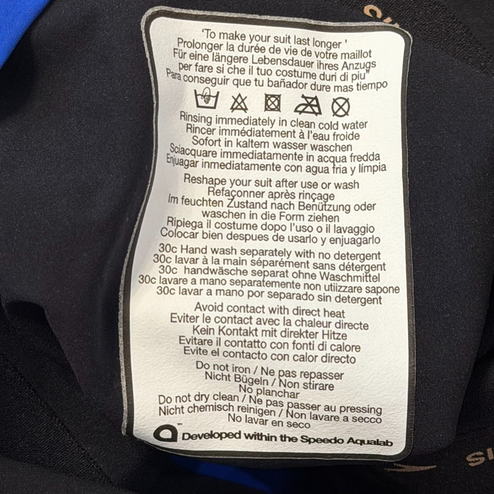 Speedo Fastskin LZR Pure Intent 2.0 Kneeskin Open Back Womens 25 Blue *READ*
