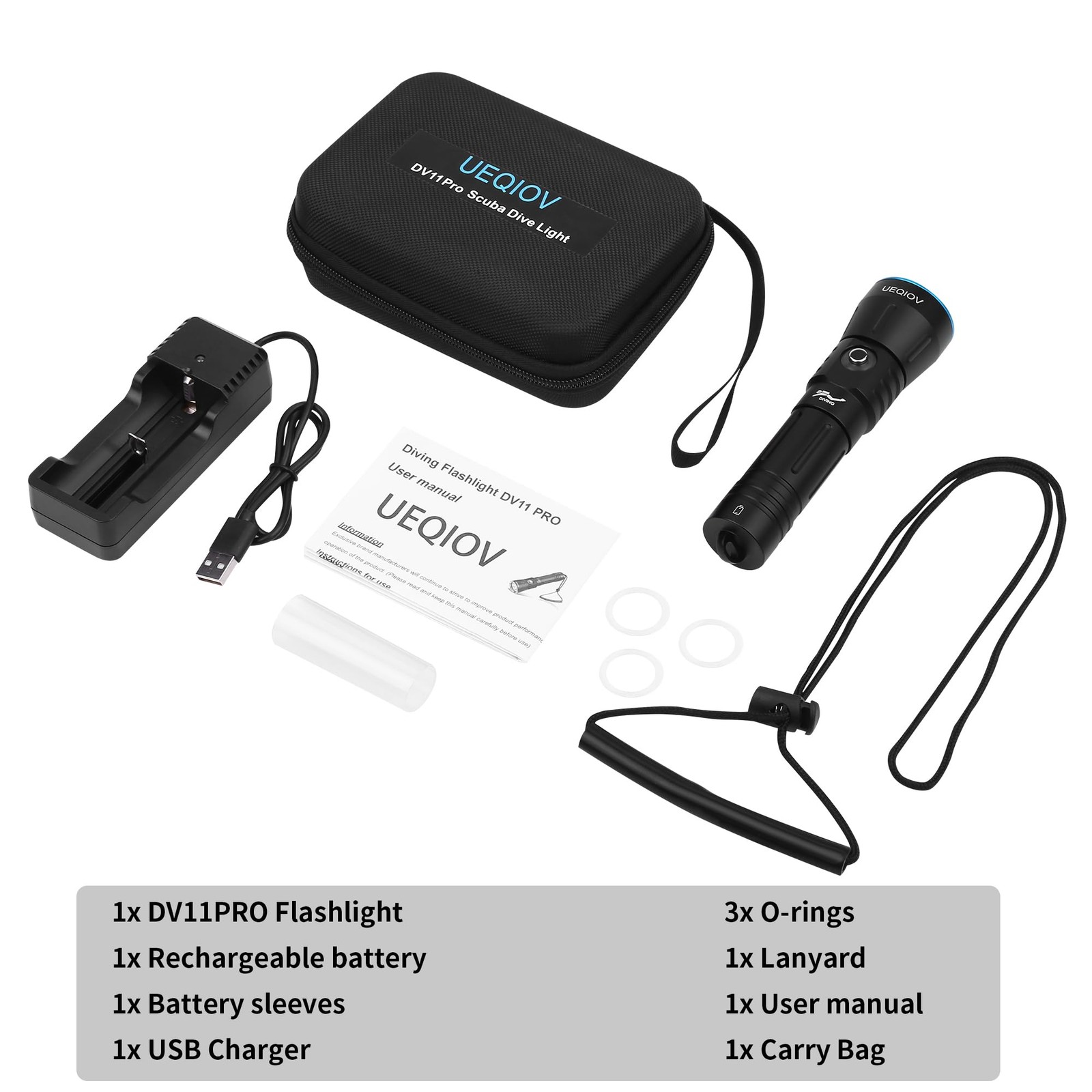 Dive Light Scuba Diving Flashlight Dive Torch Rechargeable,3500Lumens 6 Modes…