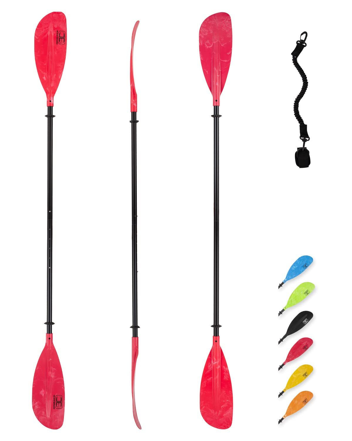 Adjustable Kayak Paddle 86in/220cm to 94in/240cm Kayaking Boating Canoeing Oa…