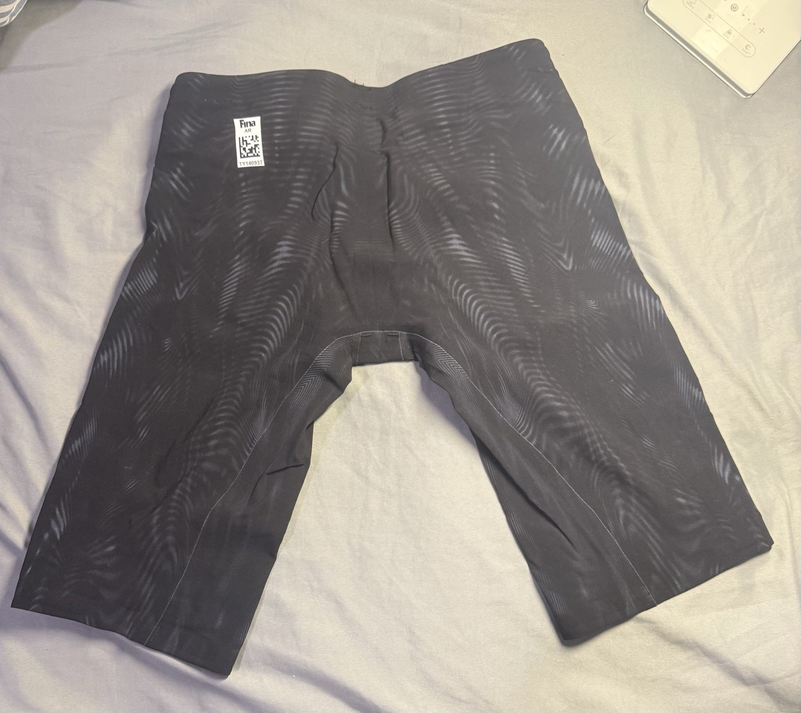 TYR Venzo Men’s Competitive Swim Jammer Tech Suit Size 26 Black Nylon