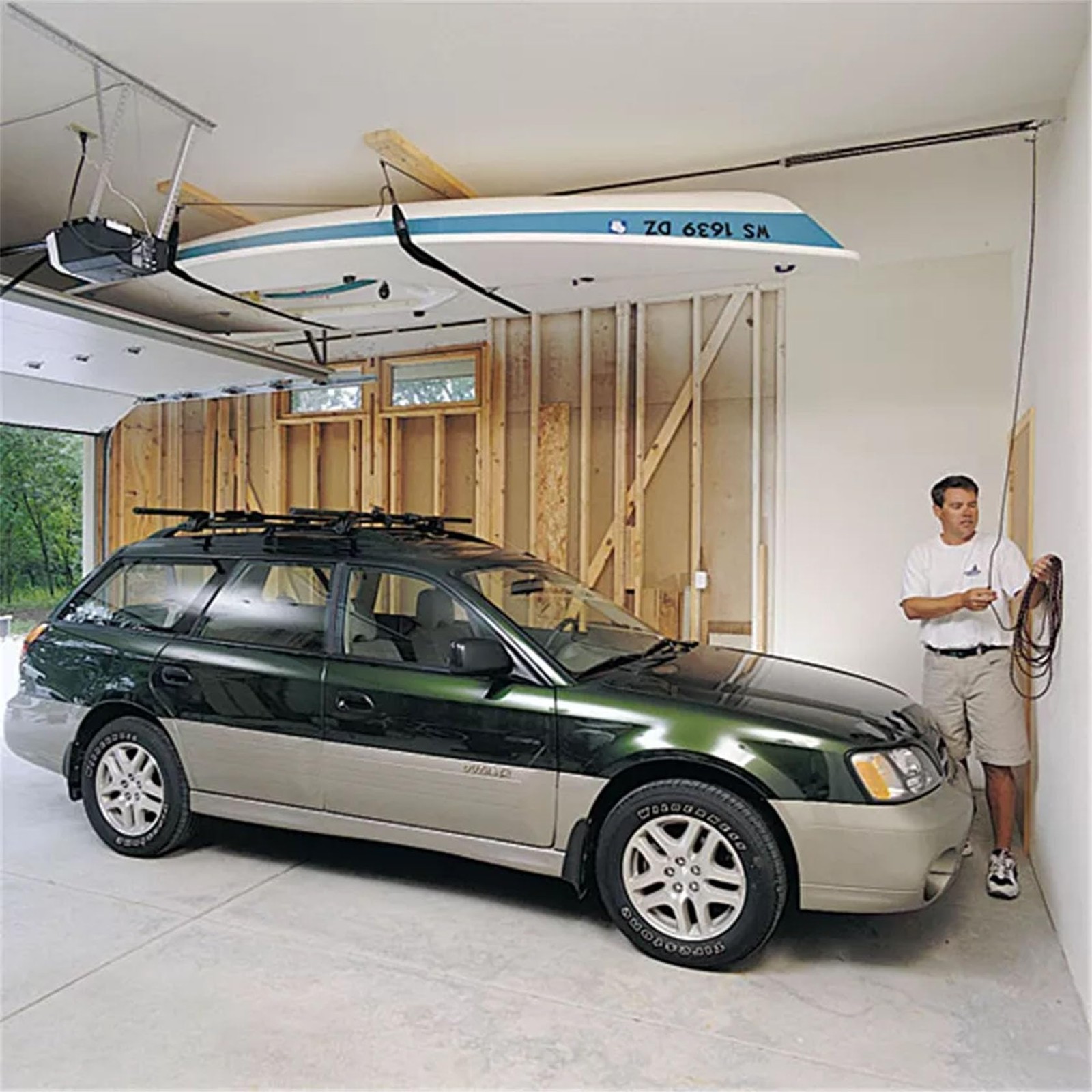 HARKEN Hoister Cargo Carrier Box & Overhead Garage Stor