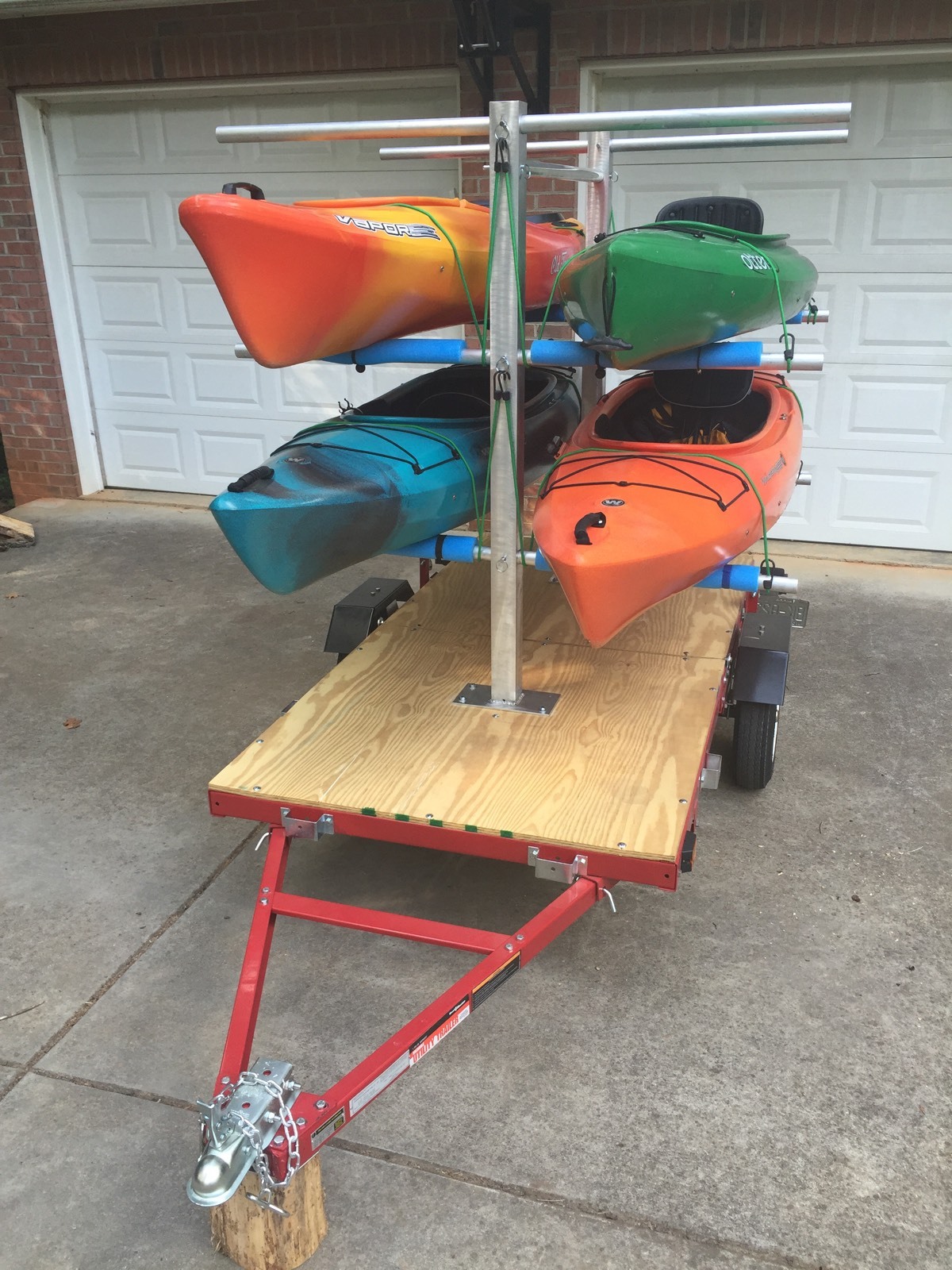 CarriCo Watersports Kayak Carrier Rack Canoes Boats Paddleboard SUP (no Trailer)