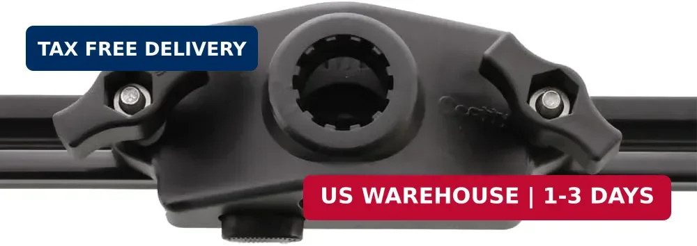 Scotty 343-BK #343 Locking Gunnel Track Mount