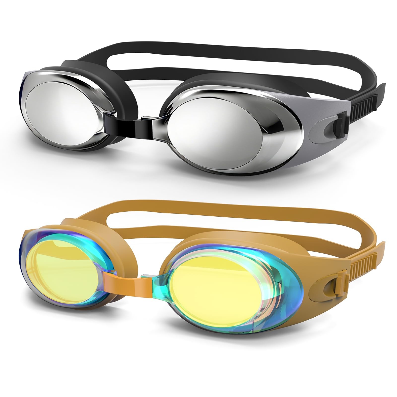 2 Pack Kids Swim Goggles for Kids Children Boys Girls From 6-15 Years Old