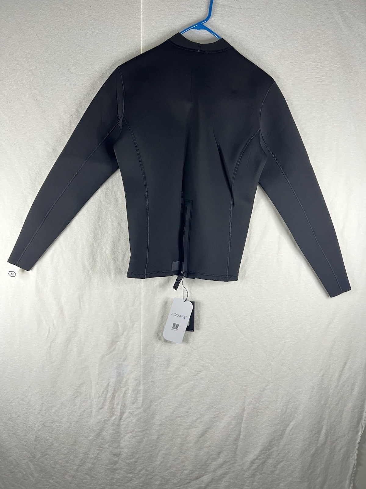 RVCA Mens 2mm Balance Back Zip Long Sleeve Surf Wetsuit Jacket Black Medium