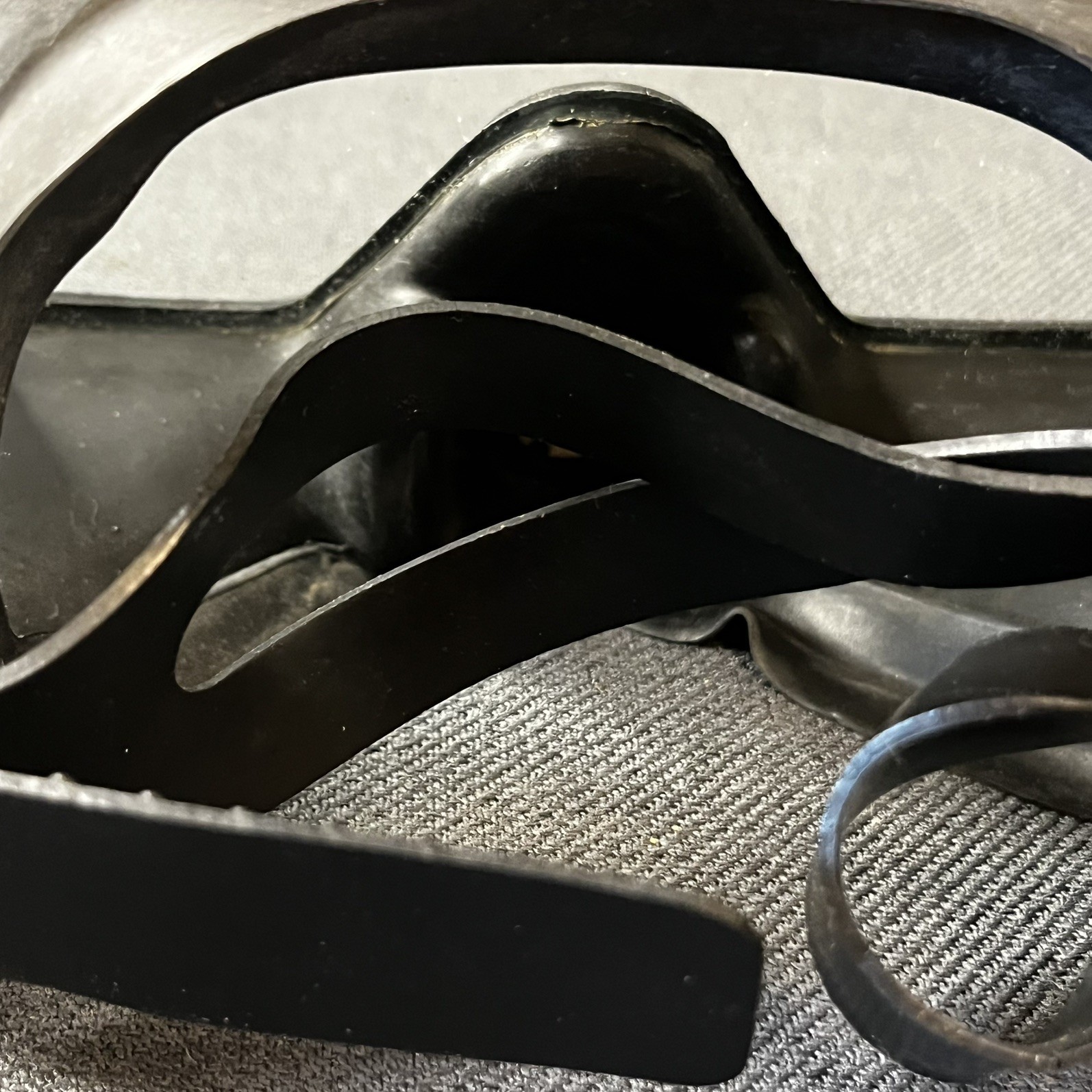 Vintage US Divers Aqua Lung Wrap Around Scuba Dive Mask Goggles Tempered Glass