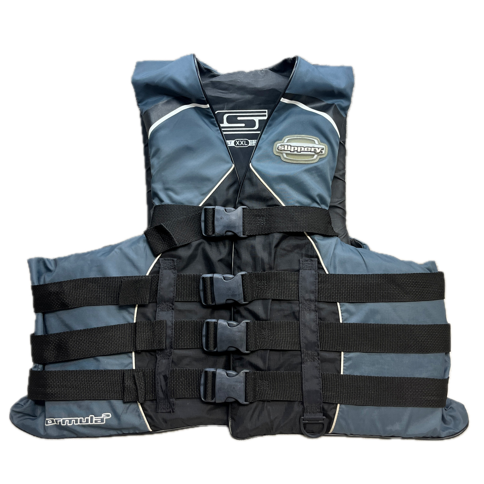 Slippery Reform Life Vest Adult Small 50-60 inch Grey PWC 2XL XXL