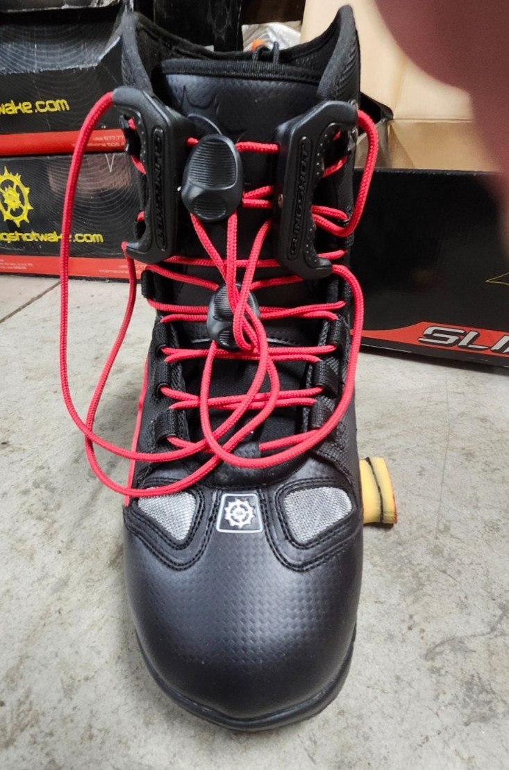 Wakeboard Boots w/Driver, Bindings, & Moldable Liners for a perfect fit!