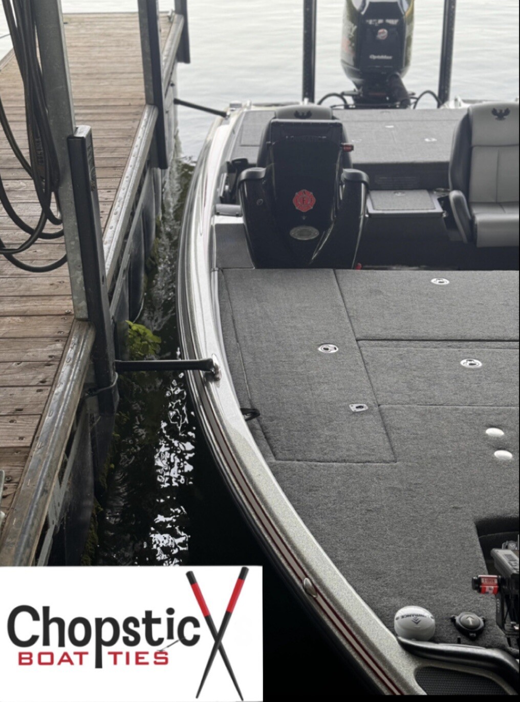 Chopsticx Boat Ties. Boat Docking, Dock Stick, Dock Rod, Fishing Boat.