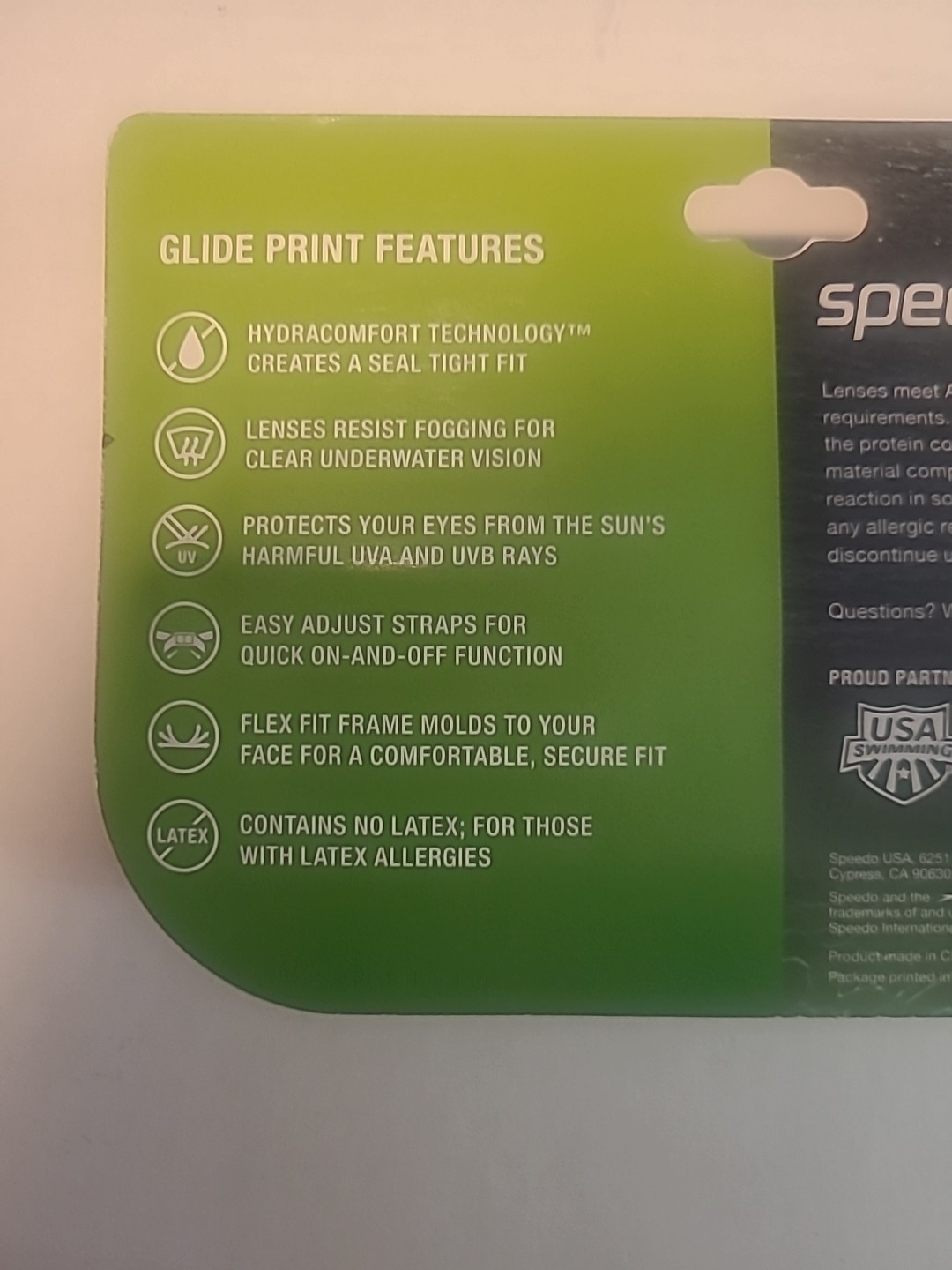 New Speedo kids 3-8 Kids Swim goggles – glide print – Starburst Jade