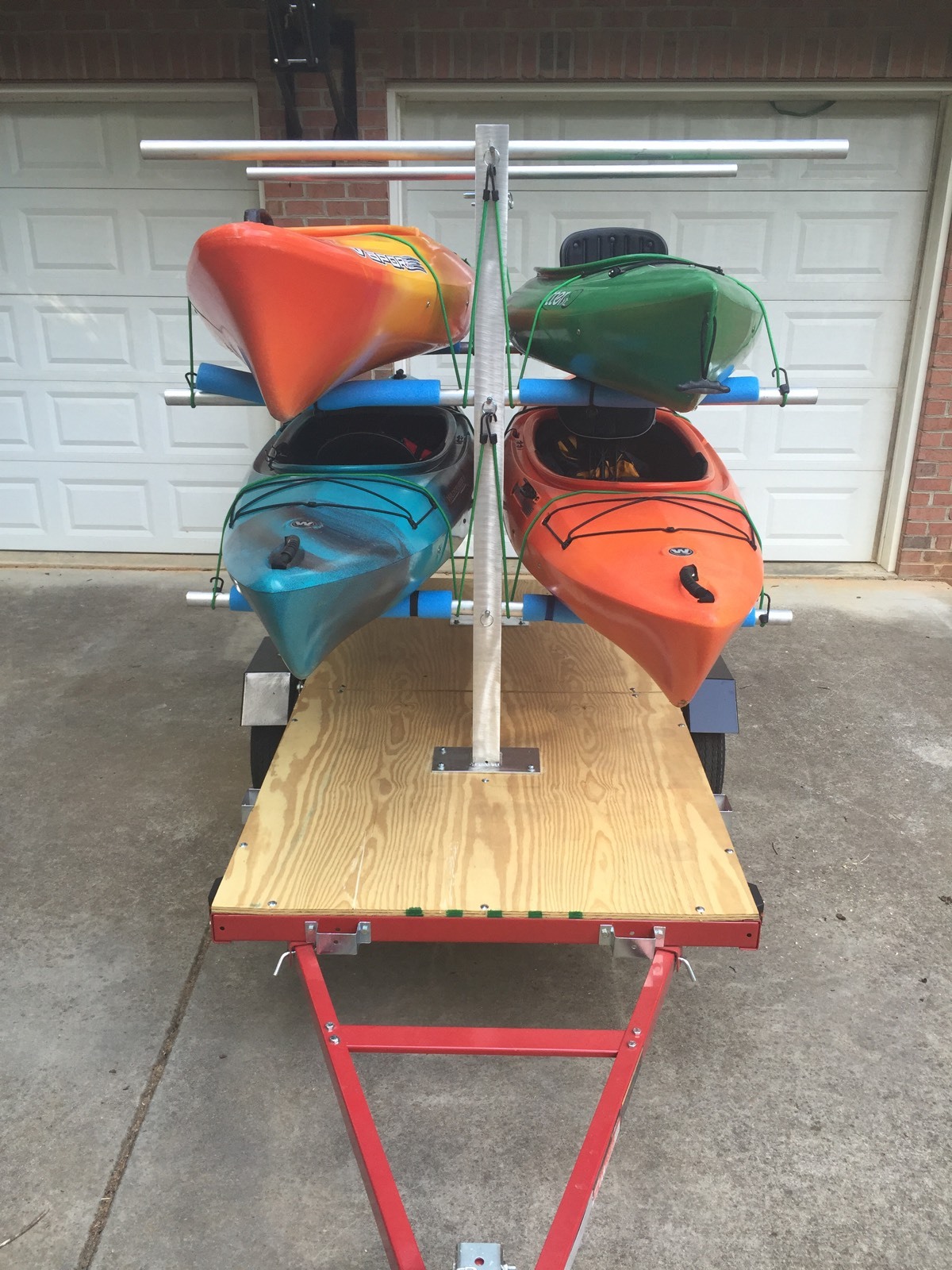 CarriCo Watersports Kayak Carrier Rack Canoes Boats Paddleboard SUP (no Trailer)
