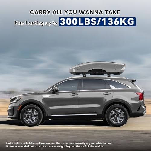 300Lbs Lockable Roof Rack Cross Bars Compatible with For 2021-2026 Kia Sorento