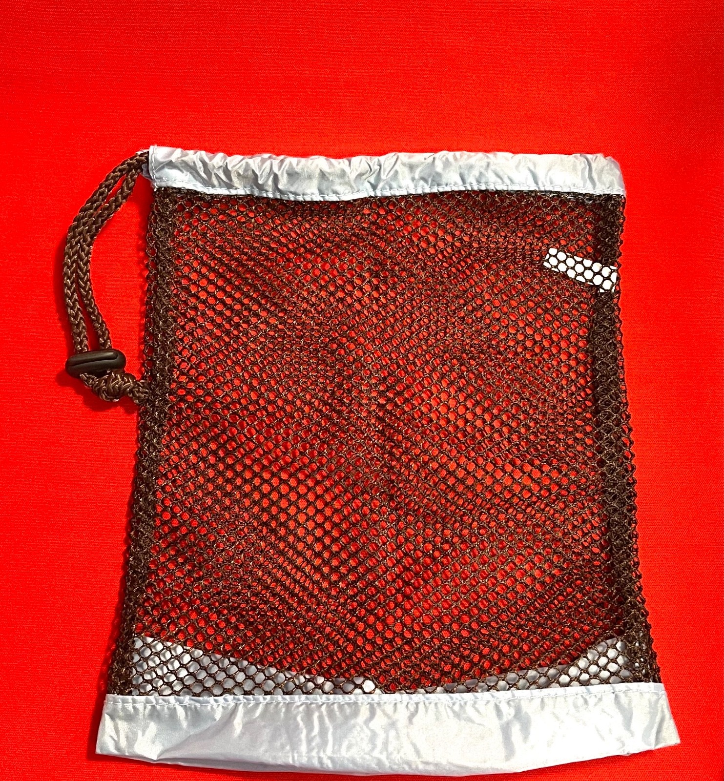 Mesh Drawstring Bag Organizer Laundry Baby Pouch Accessories Reusable Bag 9×7.5”