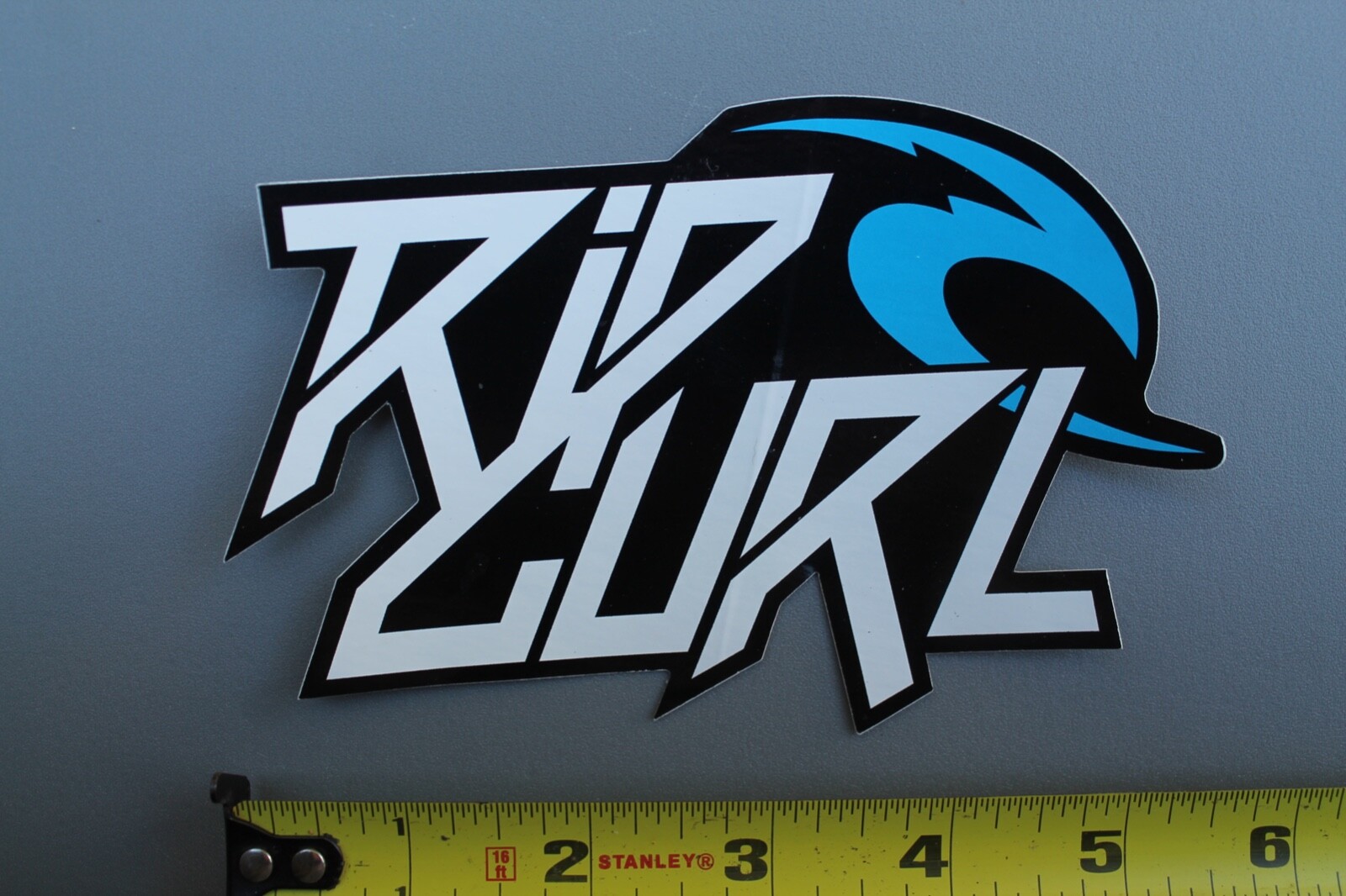 Rip Curl Wetsuits Blue White Black Graffiti Wave OG V57A Vintage Surfing STICKER