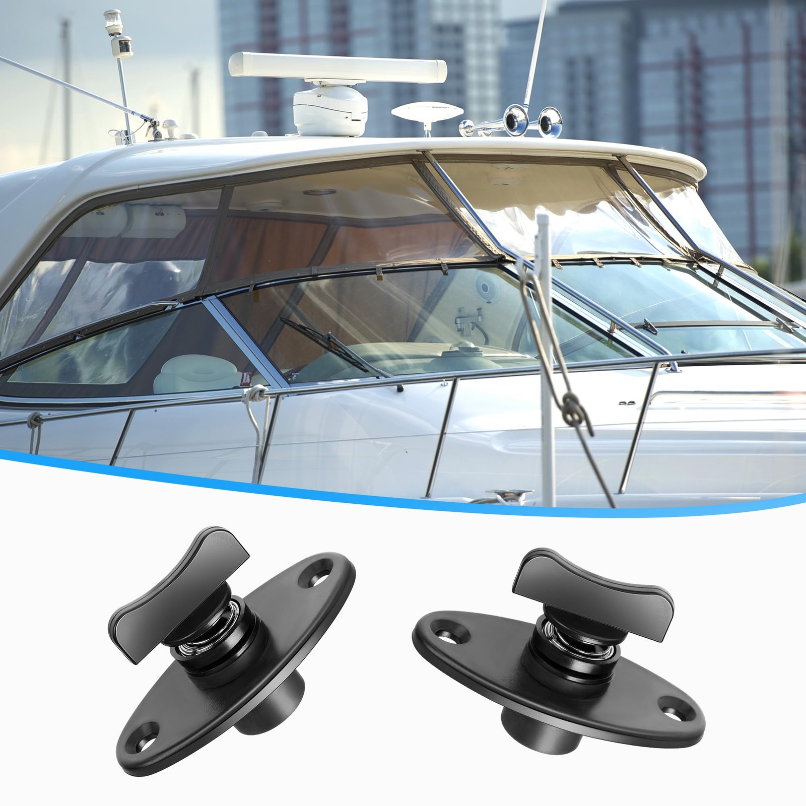 RunNico 4 Set Boat Windshield Fastener, Clips for Boats…
