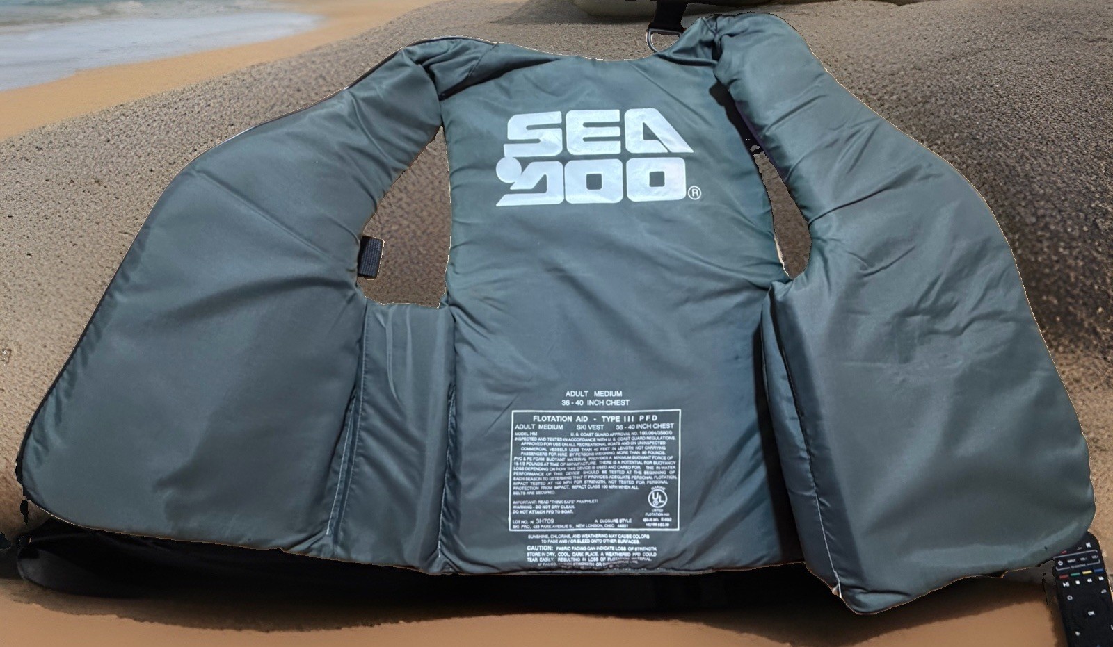 (2) Sea-Doo Flotation Type III PFD Life Jacket Adult Large & XL Made USA 100mph