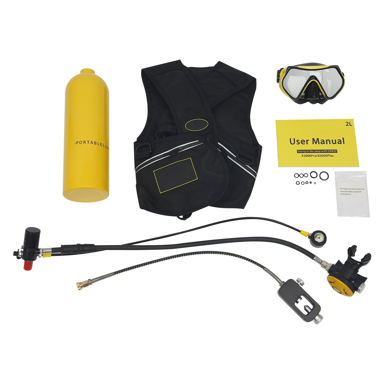 Scuba Tank Kit, Underwater Diving Tank Kit, Lung Tank for Diving Entertainment