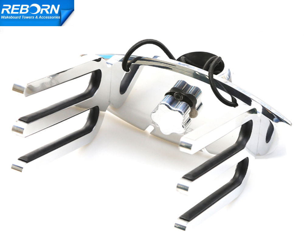 2 Sets Of Reborn Pro QR Angle-Free Wakeboard Tower Rack Shinning Mirror Polished