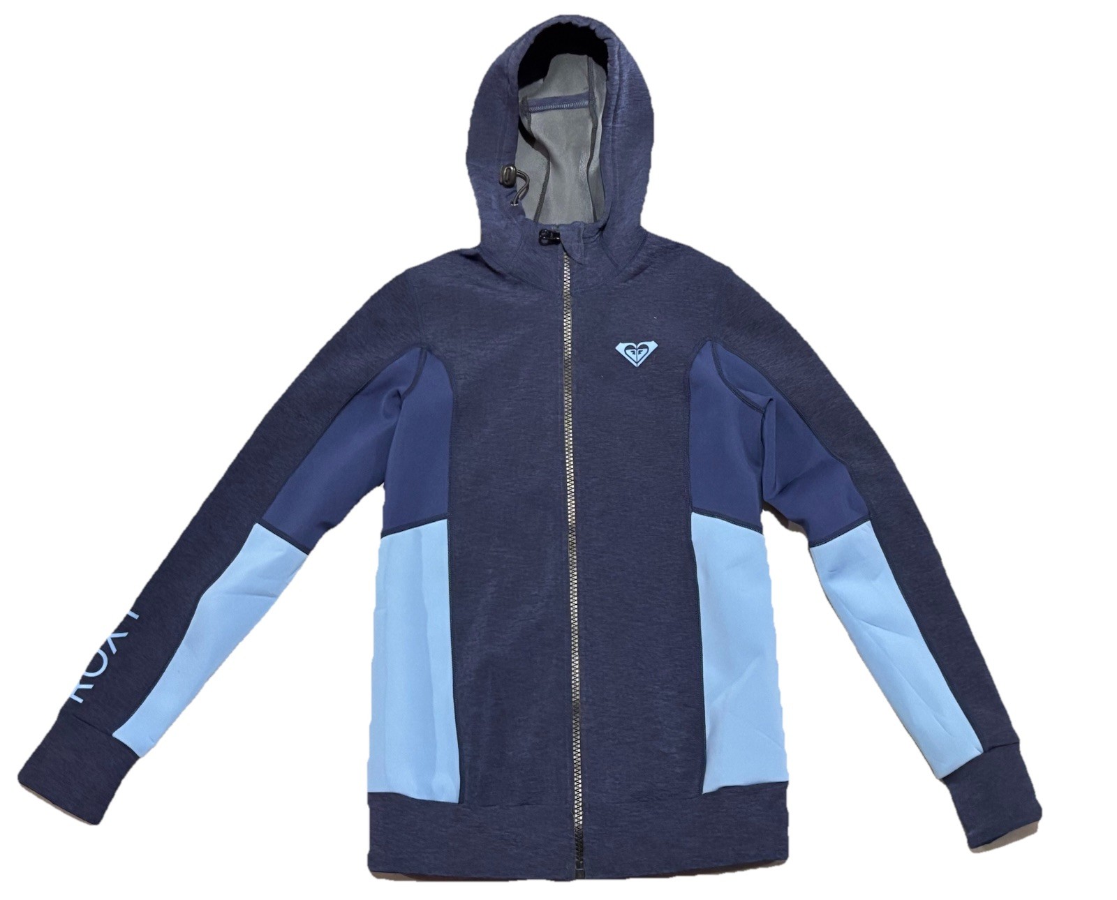 Roxy Womens 1.0 Syncro Paddle Front Zip Hooded Jacket FLT Wetsuit Top SZ.6