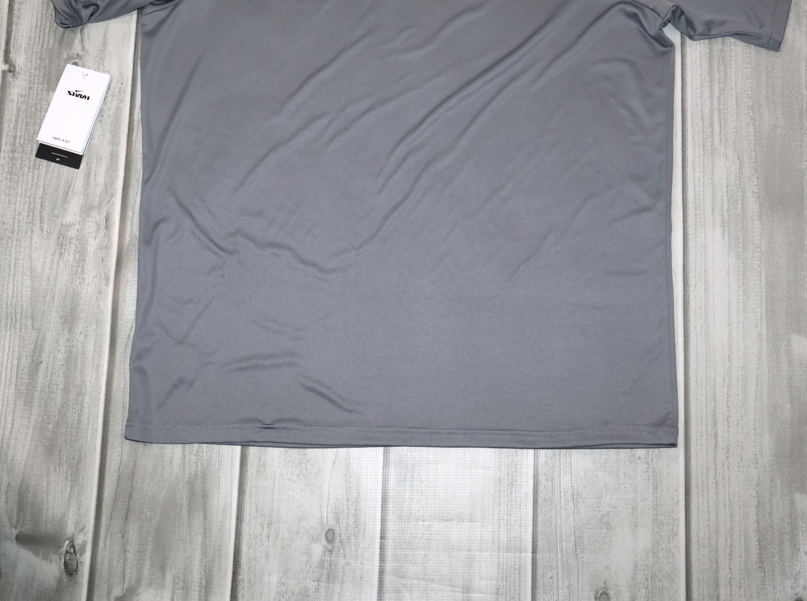 NEW Nike Swim Hydroguard Essential Men’s Dri-FIT UV Short Sleeve Top Gray UPF 40