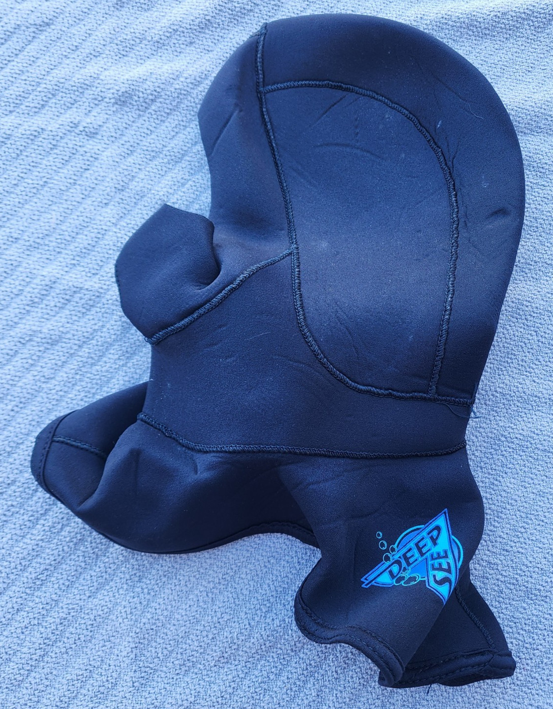 Deep Sea Dive Hood Neoprene Pull On Black Diving Hood – Size Large