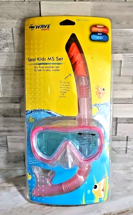 Wave Sports Seal Kids MS Set Mask And Snorkel Ages 3-6