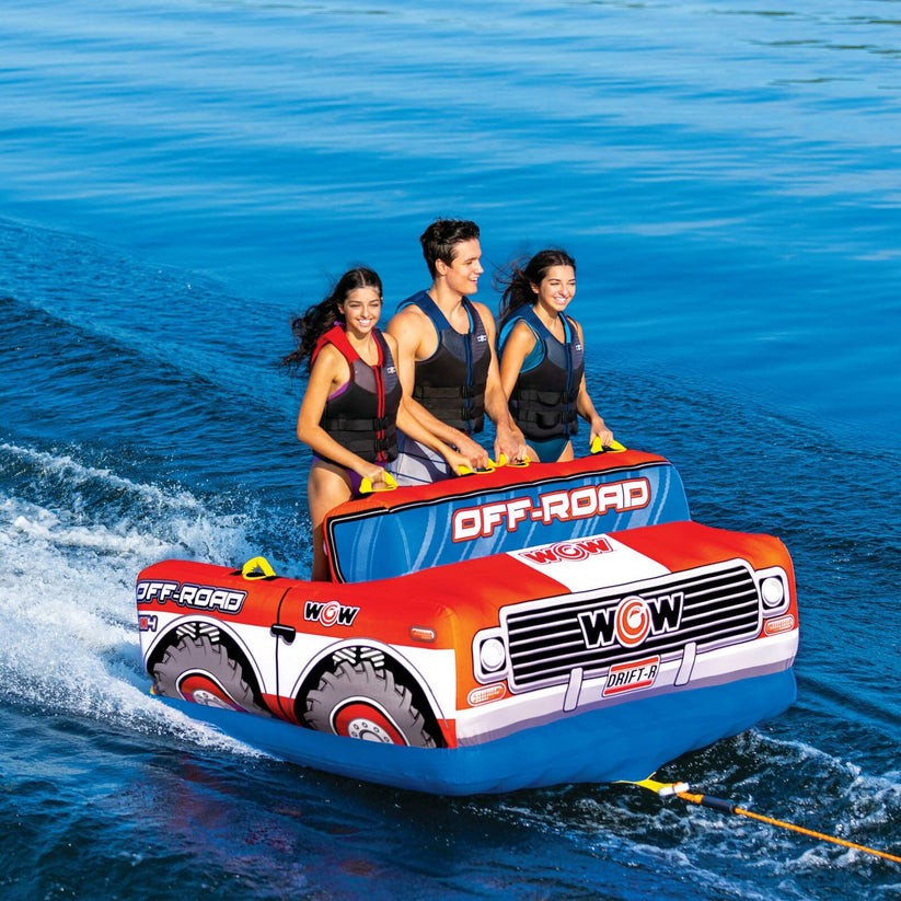 WOW SPORTS Pickup Truck Towable Tube for Boating, 1-3 Person SAMEDAYSHIPP!!!