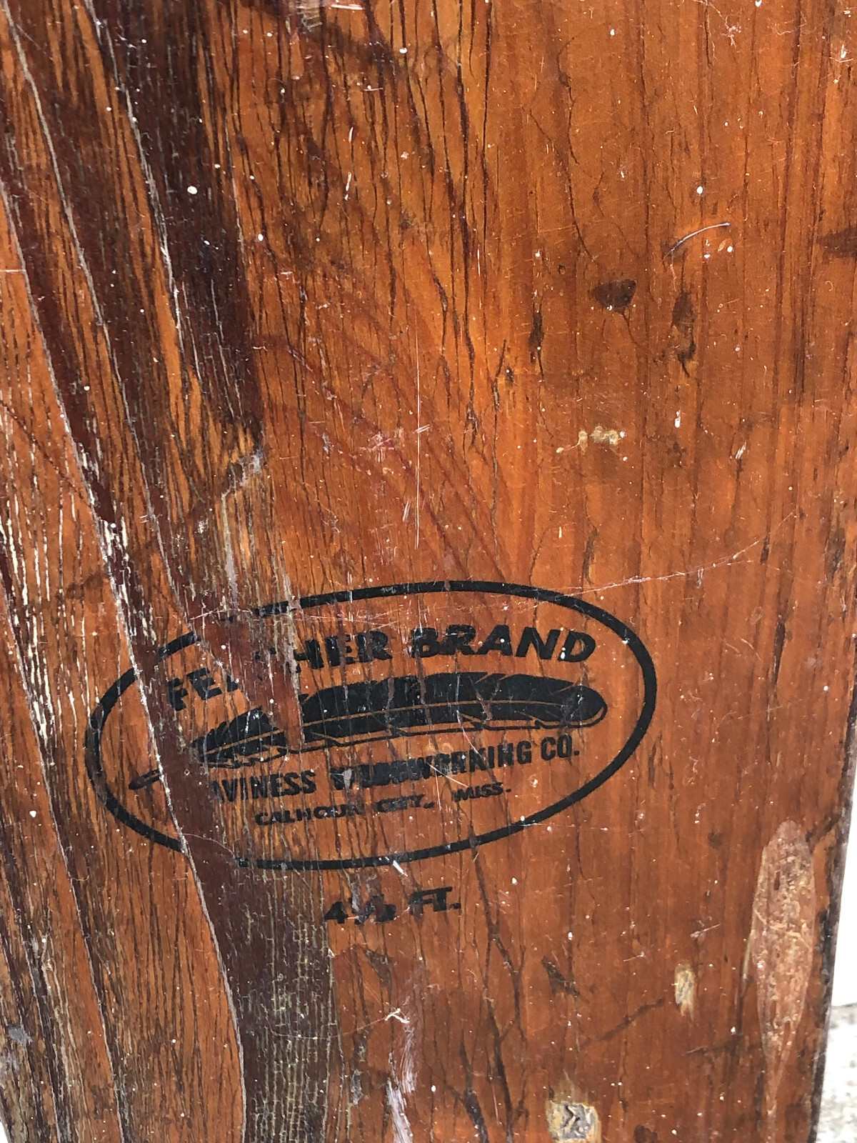 VINTAGE Feather Brand Caviness Woodworking 54″ Oar Paddle