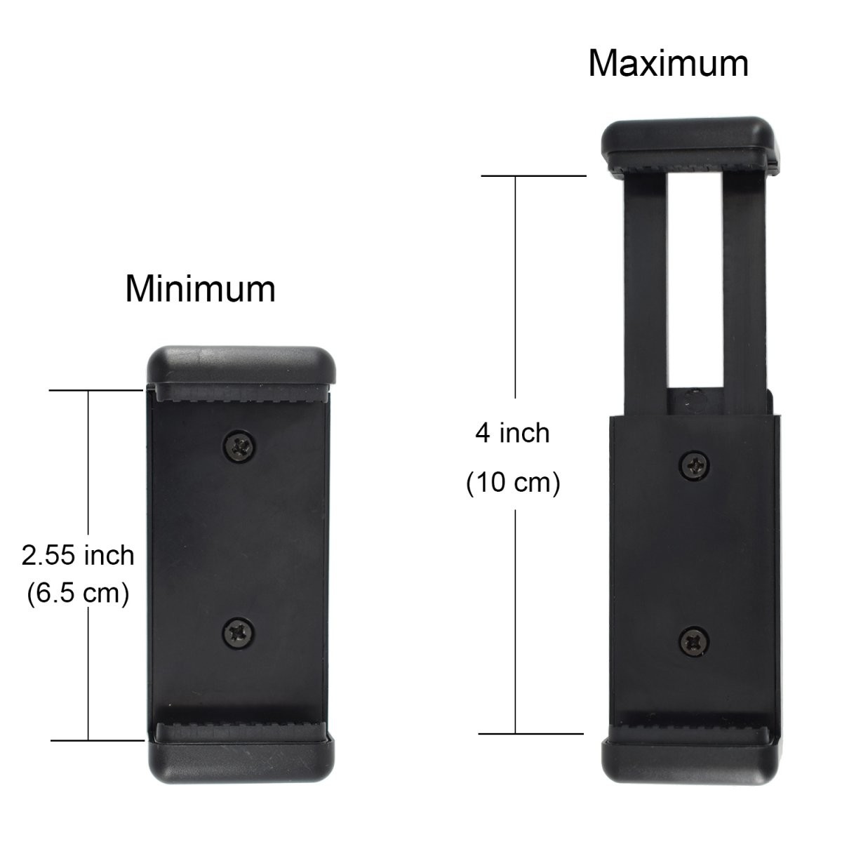 Universal Cell Phone Tripod Mount Adapter, OIMIO longer, 2pack black