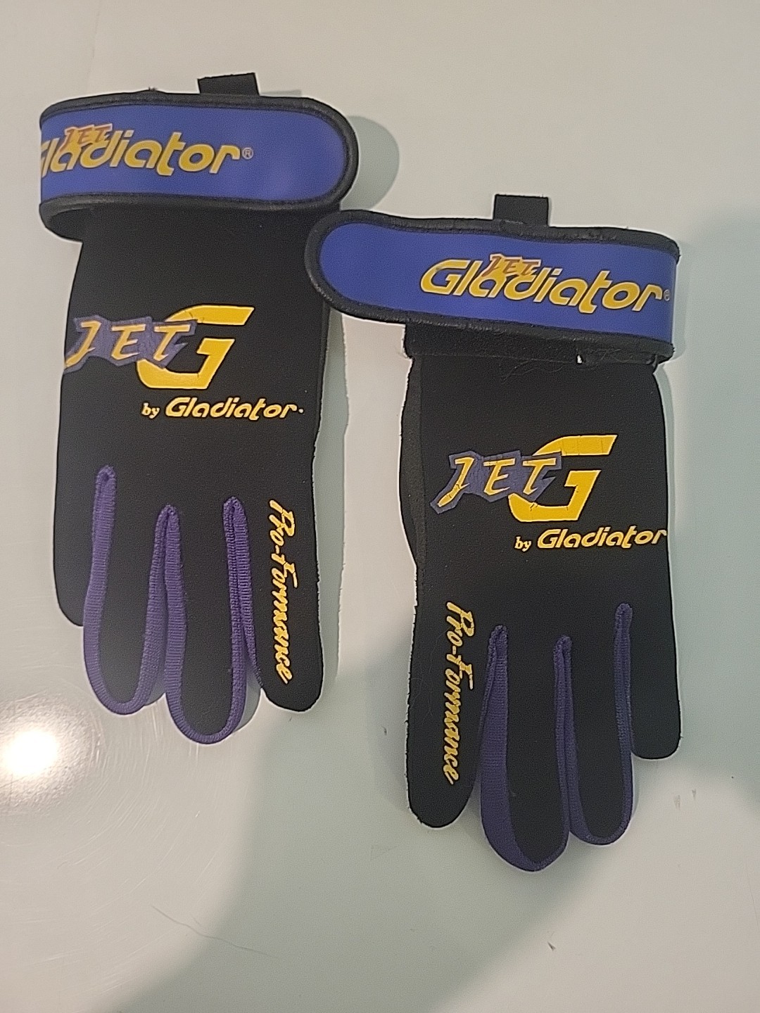 Jet Gladiator Pro Performance Vintage Watercraft Jetski Riding Gloves Size XS