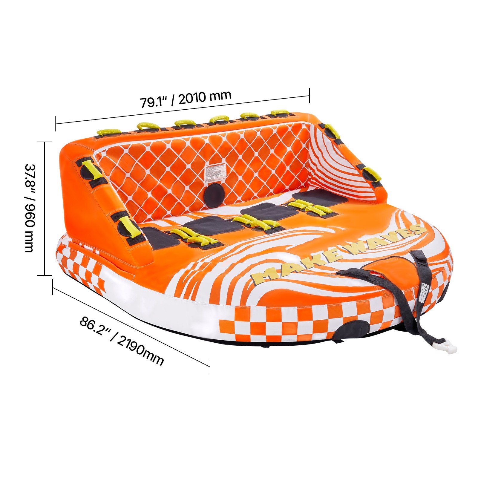 Uimoso Towable Tube for Boating 1-4 Riders Boating Tubes Towable Water Sport
