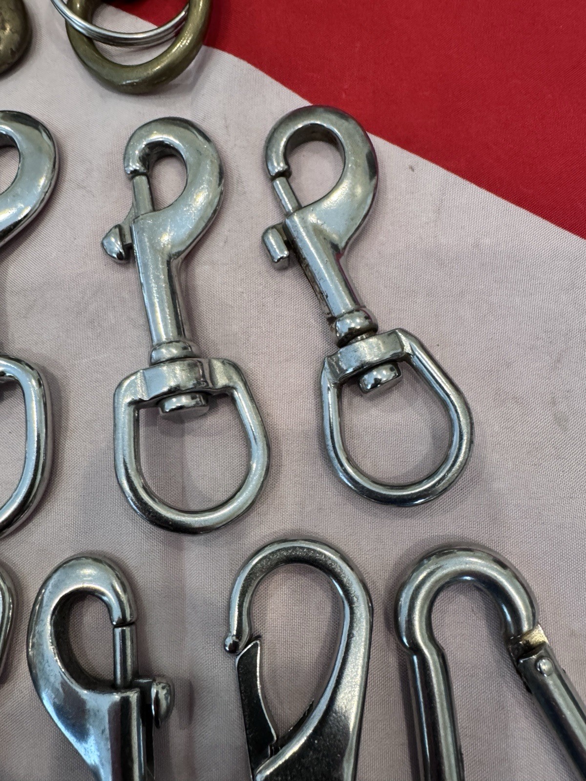 SCUBA BRASS OR CHROME CLIPS LARGE OR SMALL ONLY $15.00