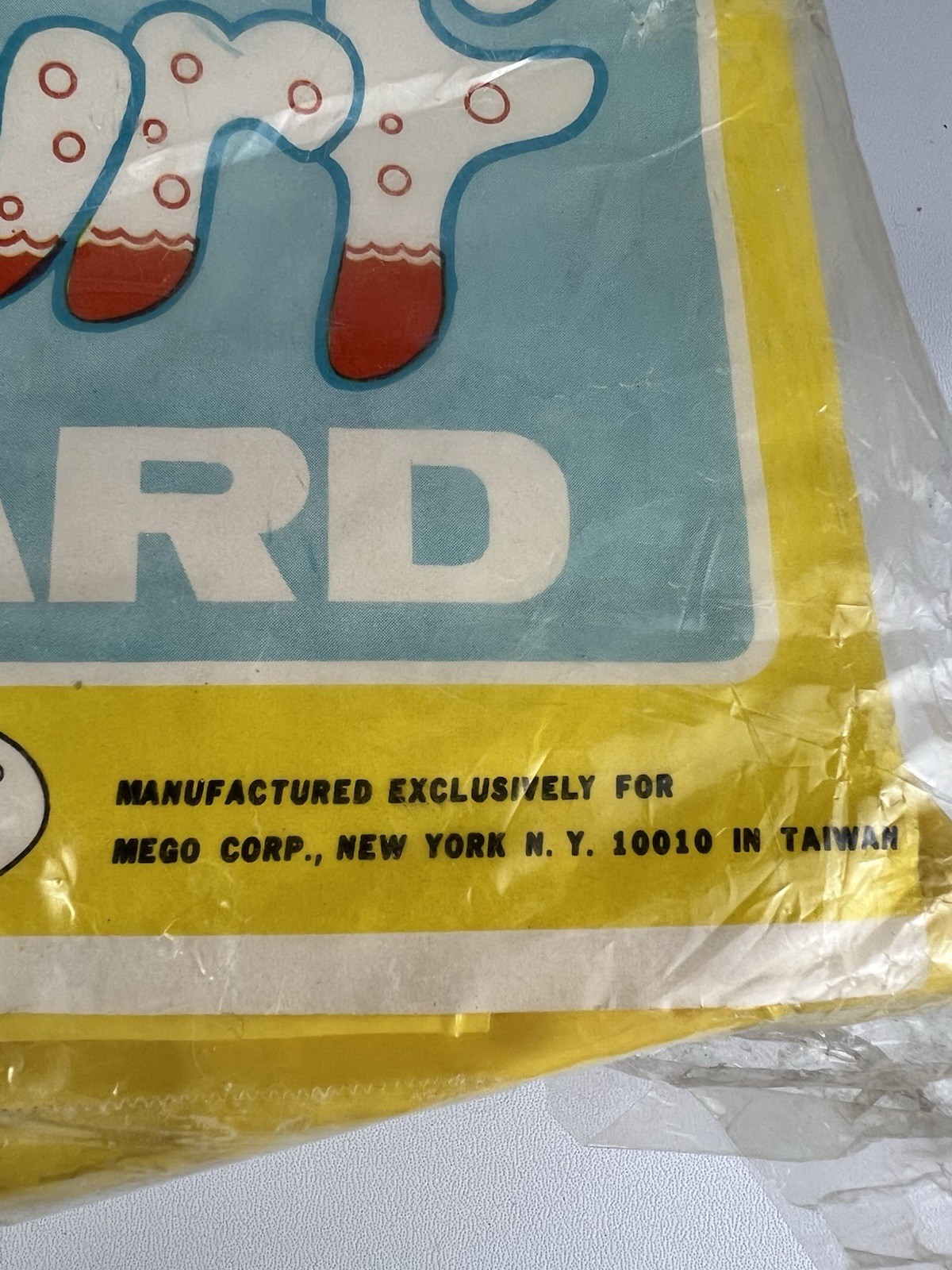 Vintage 1971 MEGO TUFF BILT 72×27 Inflatable Surfboard 12 Gauge Made In Taiwan