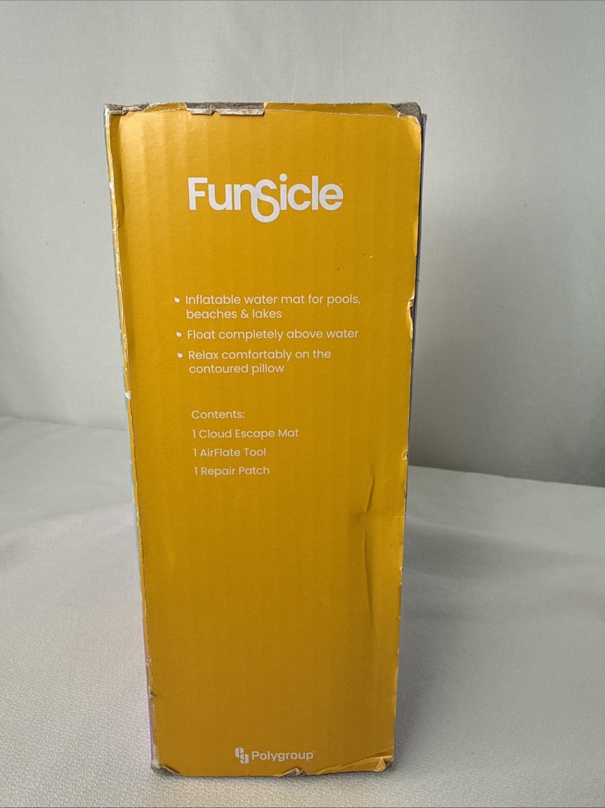 FunSicle Cloud Escape Mat Multicolor Inflatable Float 72x32x10in Supports 220lbs