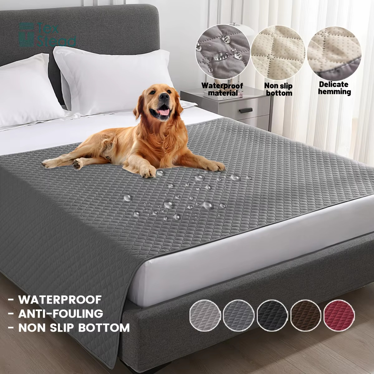 Anti Leaking & Non-Slip Dog Bed Cover,Pet Blanket Sofa Pet Bed Mat,Mattress Prot