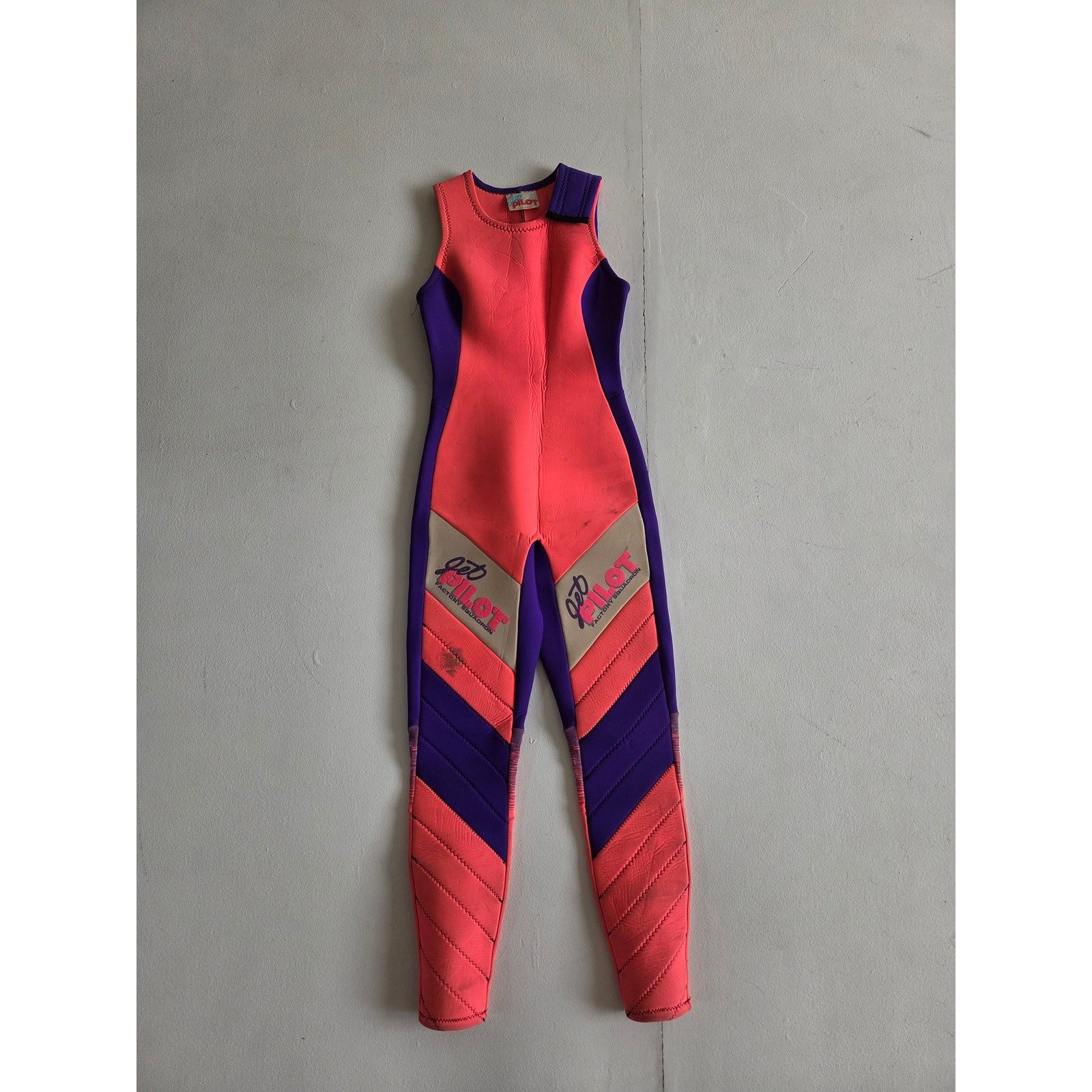 Vintage Jet Pilot Factory Squadron 2 Piece Wetsuit Set Womens 10 Made USA 90s