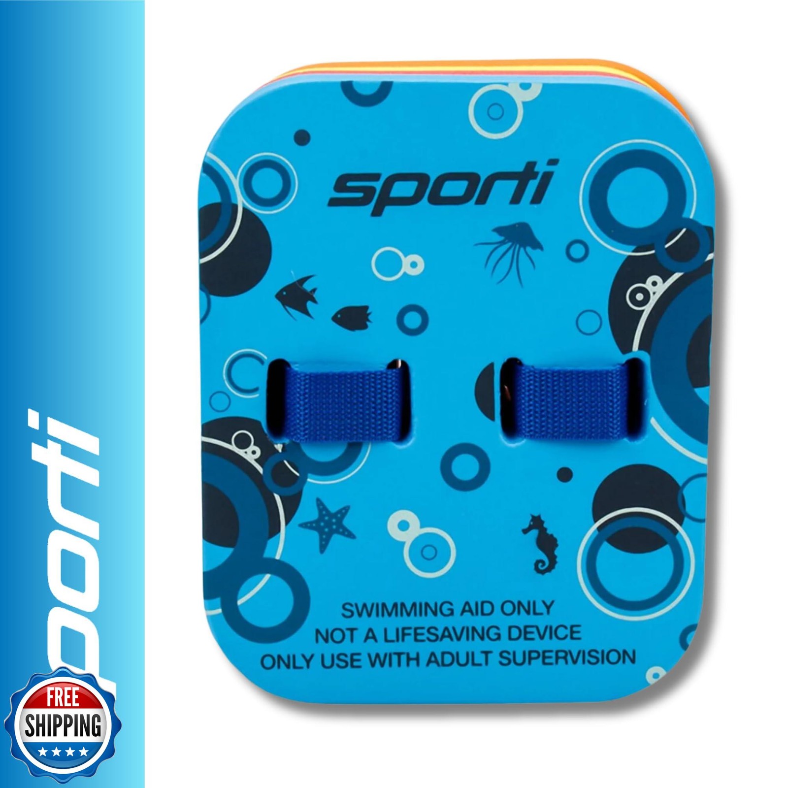 Sporti Progressive Back Float, Swim Belt Bubble Adjustable Belt and Layers, F
