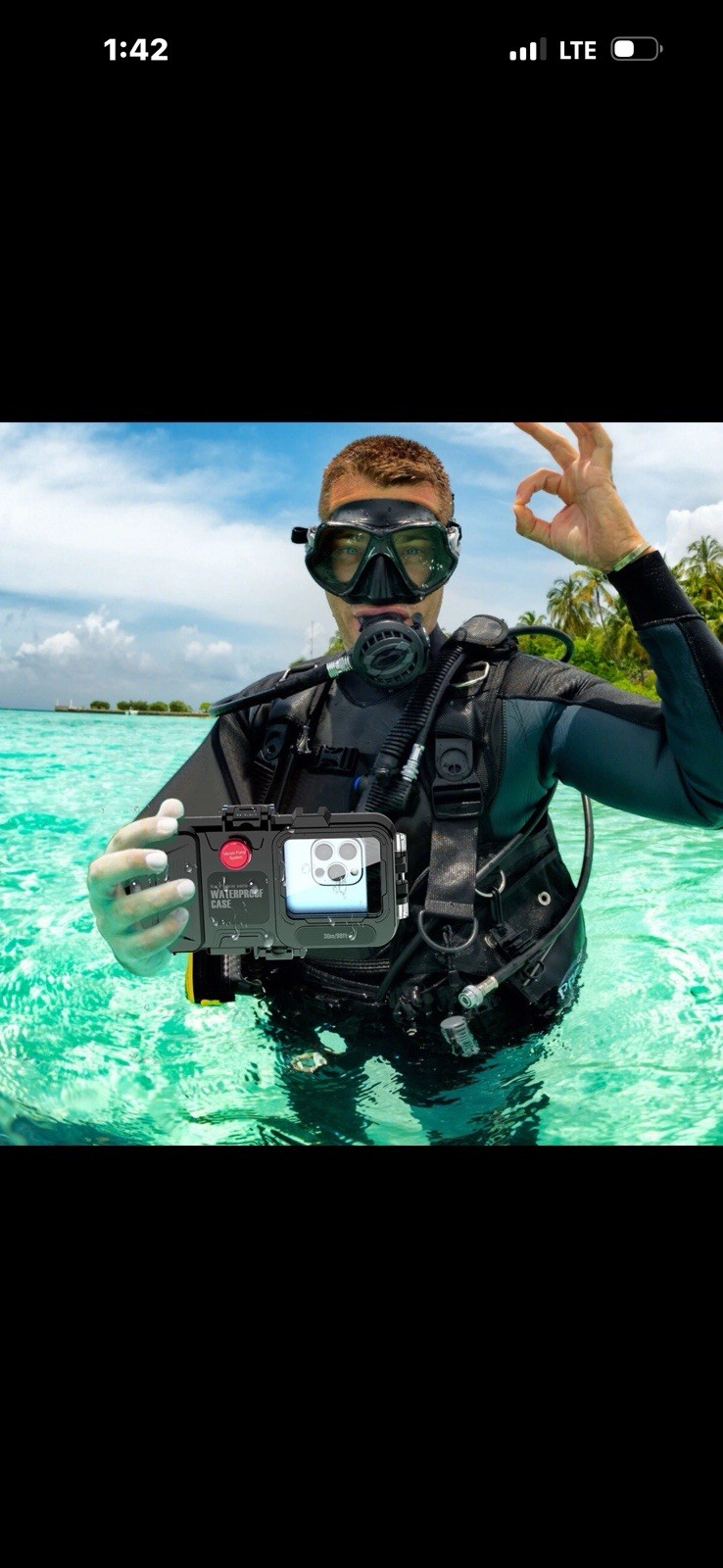 98FT Waterproof Underwater Photography Diving Case For Apple iPhone Series 7-14