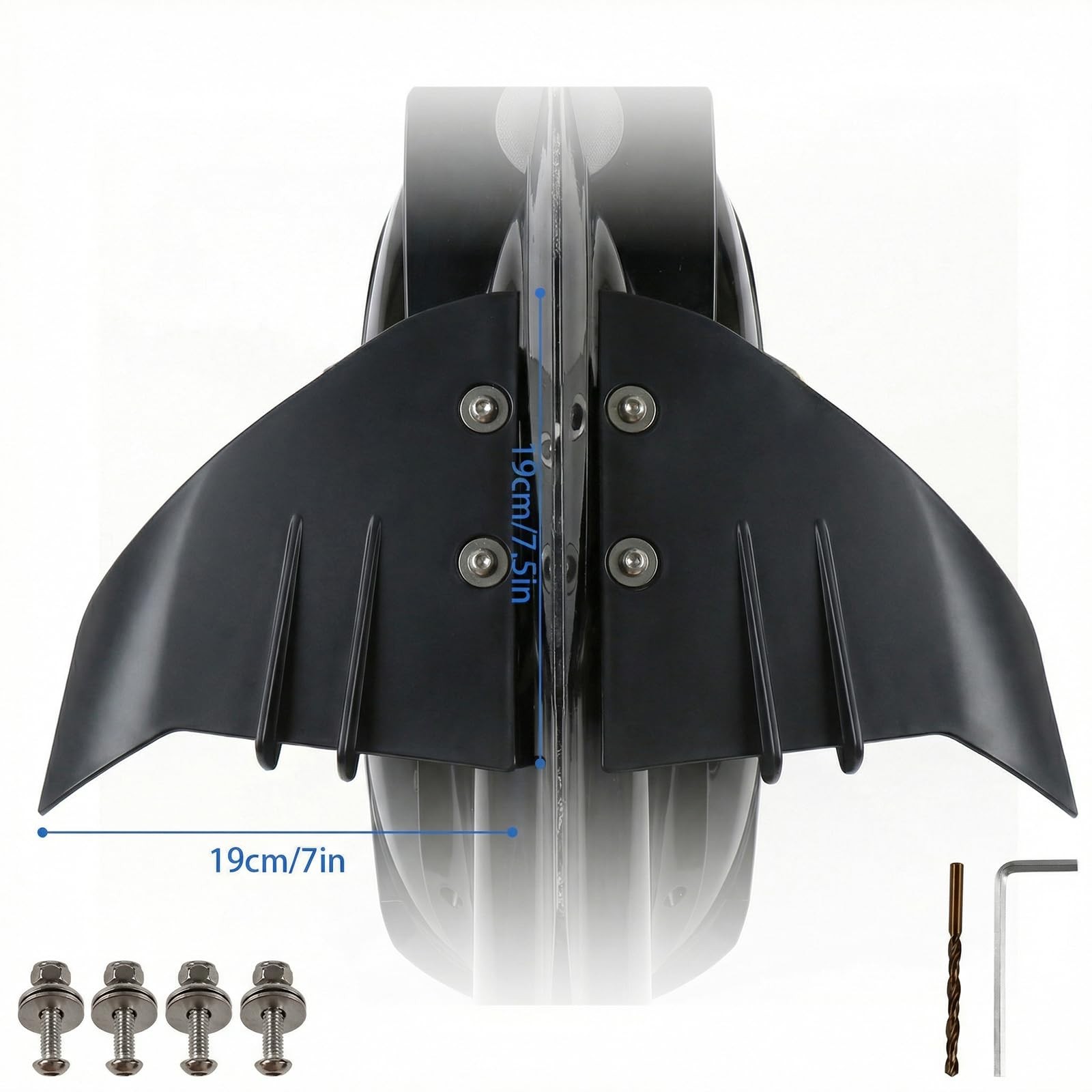 Universal Whale Tail Hydrofoil Stabilizer Fin Kit for Outboard & Stern Drive