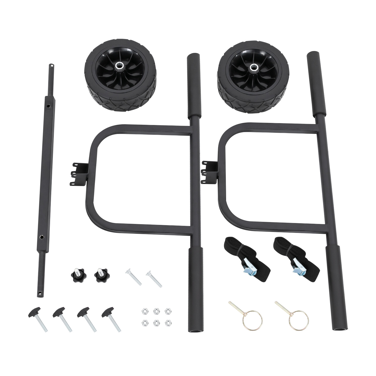 220lbs Kayak Canoe Boat Carrier Dolly Trailer Trolley Transport Cart w/Wheel